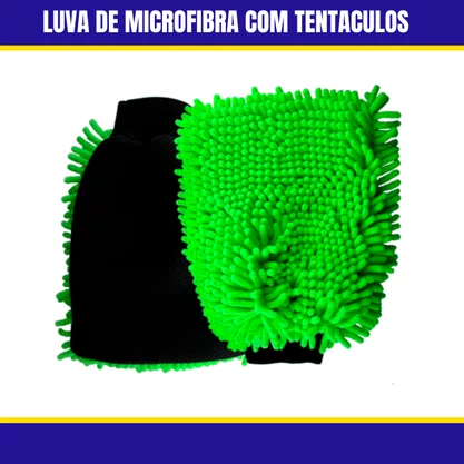 Luva de Microfibra Com Tentaculos 