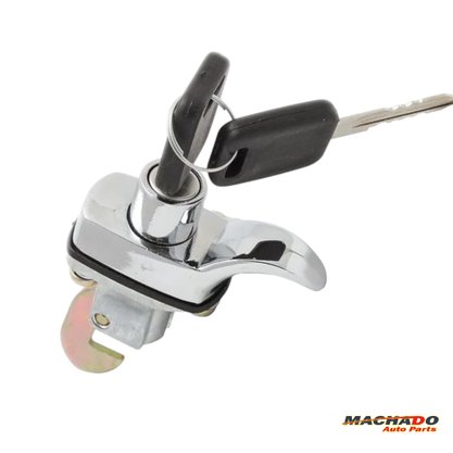 Maçaneta Ext. Tampa Motor C/Chave Cromada Metal Fusca até 1996 Kombi 1967 a 1997 