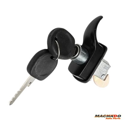 Maçaneta Ext. Tampa Motor C/Chave Preto Metal Fusca até 1996 Kombi 1967 a 1997 
