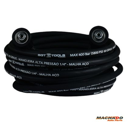 Mangueira Trama Aço M22/14 x M22/14 Para Lavadora Alta Pressão 12M SIGMA