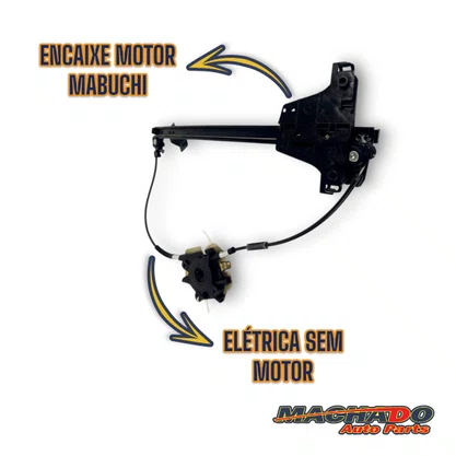 Máquina de Vidro Dianteira Elétrica Encaixe Mabuchi Gol Saveiro 2 Portas G5 G6 G7 2008 a 2020 Direito Caroneiro