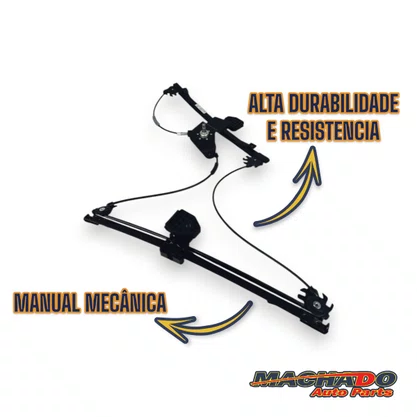 Máquina de Vidro Dianteira Manual Gol Parati Saveiro G2 G3 G4 1996 a 2014 4 Portas Direito Caroneiro