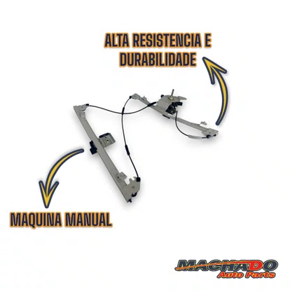 Máquina de Vidro Dianteira Manual Santana Quantum 4 Portas 1997 a 2006 Esquerdo Motorista 