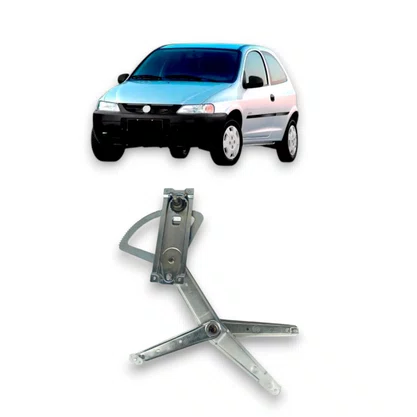 Máquina de Vidro Dianteira Pino Baixo Manual Celta 2 Portas 2000 a 2006 Direito Caroneiro