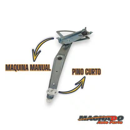 Máquina de Vidro Dianteira Pino Curto Manual Celta 2000 a 2006 4 Portas Direito Caroneiro