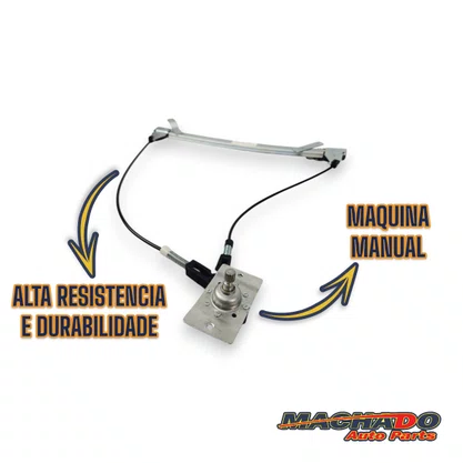 Máquina de Vidro Dianteiro Manual Kombi 2008 a 2013 Esquerdo Motorista