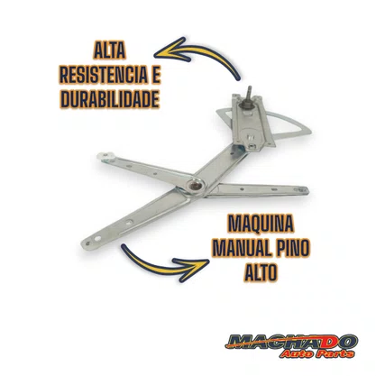 Máquina de Vidro Pino Alto Manual Celta 2 Portas 2006 a 2016 Lado Esquerdo Motorista