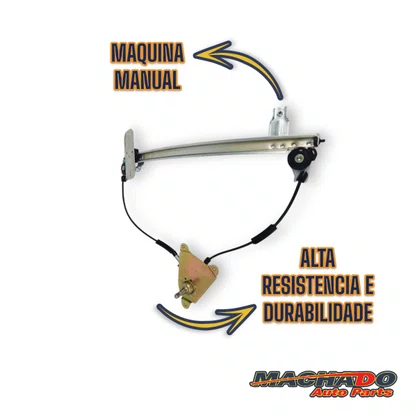Máquina de Vidro Traseira Manual Gol Parati G2 G3 G4 1996 a 2014 Esquerdo Motorista