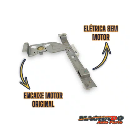 Máquina de Vidro Traseiro Elétrico Encaixe Motor Original C3 2002 a 2009 Esquerdo Motorista 