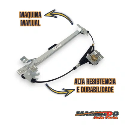 Máquina de Vidro Traseiro Manual Corsa Hatch Sedan 2002 a 2012 Direito Caroneiro 