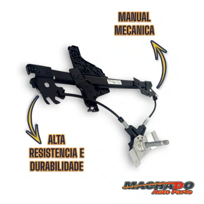 Máquina de Vidro Traseiro Manual Gol Voyage G5 G6 G7 G8 2008 a 2022 Direito Caroneiro
