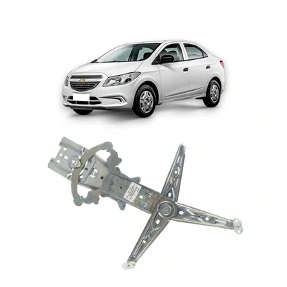 Máquina Vidro Dianteira Elétrica Encaixe Bosch Celta Prisma 4 Portas 2002 a 2016 Esquerdo Motorista