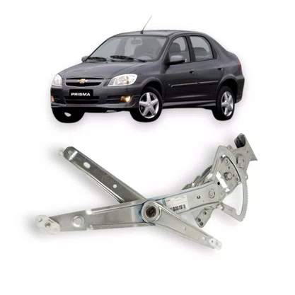 Máquina Vidro Dianteira Elétrica Encaixe Motor Mabuchi 8D Celta Prisma 4 Portas 2002 a 2016 Direito Caroneiro