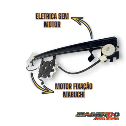 Maquina Vidro Dianteira Elétrica Encaixe Motor Mabuchi Logan 4 Portas 2007 a 2013 Direita Passageiro