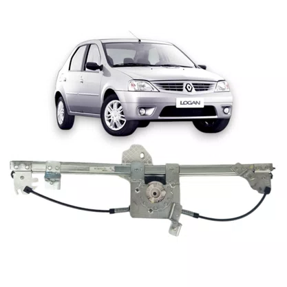 Maquina Vidro Dianteira Elétrica Encaixe Motor Original Logan 4 Portas 2007 a 2013 Direita Passageiro