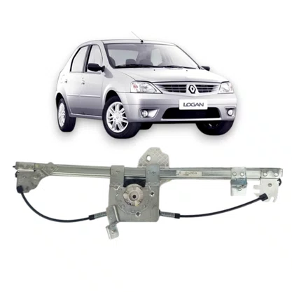 Maquina Vidro Dianteira Elétrica Encaixe Motor Original Logan 4 Portas 2007 Até 2013 Esquerda Motorista