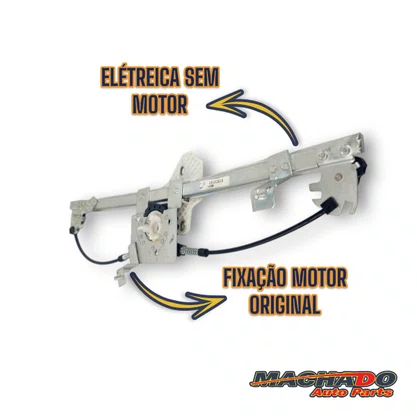 Maquina Vidro Dianteira Elétrica Encaixe Motor Original Logan 4 Portas 2007 Até 2013 Esquerda Motorista