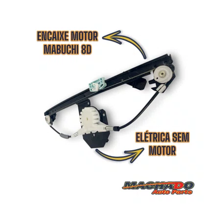 Maquina Vidro Dianteira Elétrica Uno Novo 4 Portas 2010 Até 2021 Motor Original Dianteira Direita Passageiro