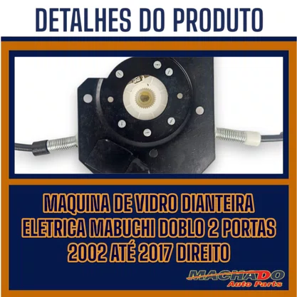 Maquina Vidro Dianteira Elétrica Uno Novo 4 Portas 2010 Até 2021 Motor Original Dianteira Direita Passageiro