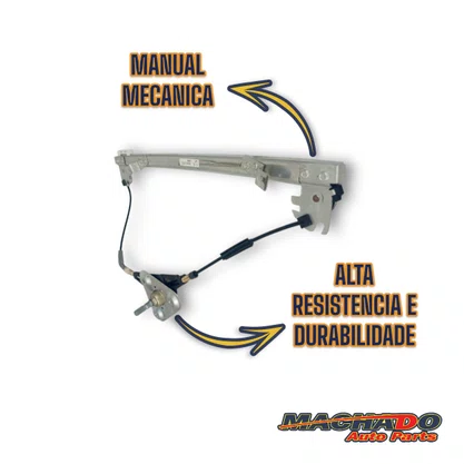 Máquina Vidro Dianteira Manual Clio Symbol 1998 a 2016 4 Portas Esquerdo Motorista