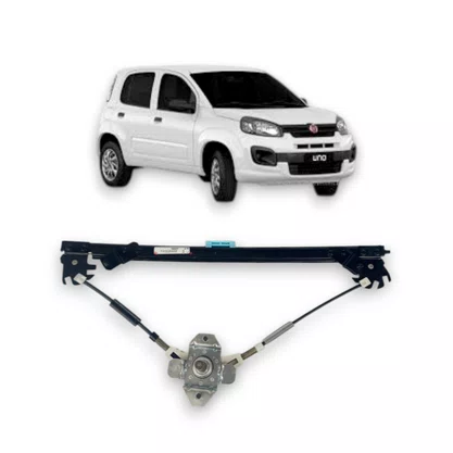 Maquina Vidro Dianteira Manual Fiat Uno Novo 2010 Até 2021 4 Portas Direita Passageiro