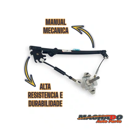 Maquina Vidro Dianteira Manual Fiat Uno Novo 2010 Até 2021 4 Portas Direita Passageiro