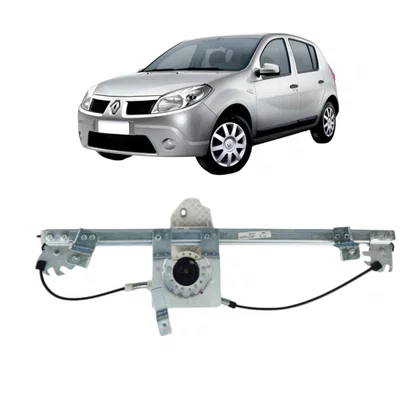 Máquina Vidro Elétrica Sandero 4 Portas 2007 a 2014 Sem Motor Dianteiro Esquerdo