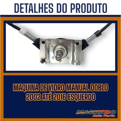 Máquina Vidro Manual Doblo 2002 a 2016 Lado Esquerdo