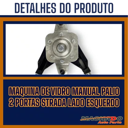 Máquina Vidro Manual Palio 2 Portas Strada Lado Esquerdo