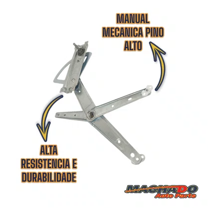 Máquina Vidro Manual Pino Alto Celta 2 Portas 2006 a 2014 Lado Direito