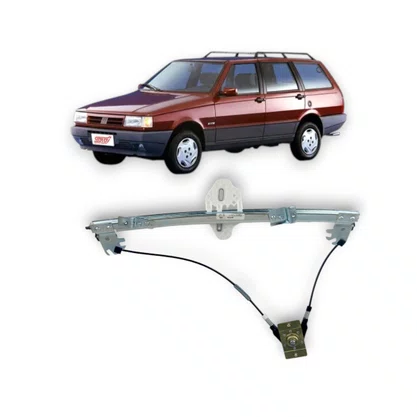 Máquina Vidro Manual Uno Prêmio Elba 1984 a 2013 2 Portas Lado Esquerdo