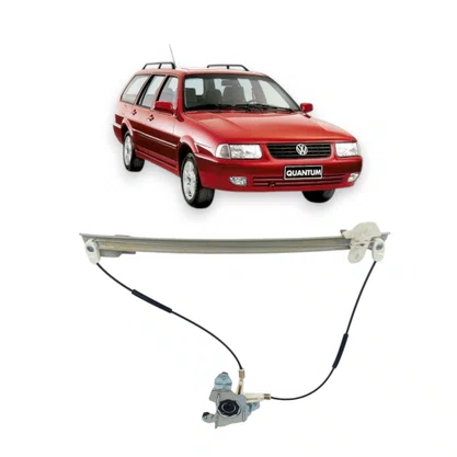 Máquina Vidro Traseira Elétrica Encaixe Motor Mabuchi Santana Royale Versailles Quantum 1990 a 1997 Direito Caroneiro