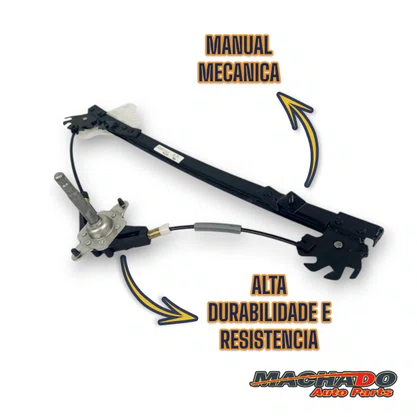 Máquina Vidro Traseira Manual Fiesta Amazon 2002 a 2014 Direito Caroneiro