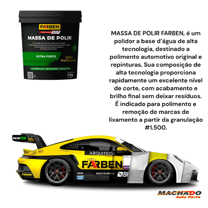 Massa de Polir Extra Forte 1KG FARBEN