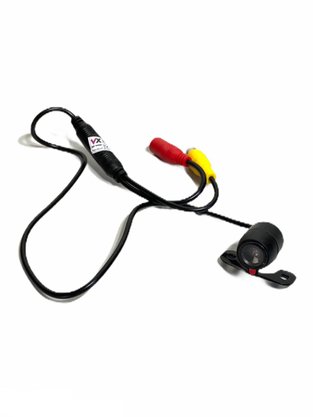Mini Camera de Re Borboleta Universal Colorida 12V Preto 2 em 1 Para-Choque CODE