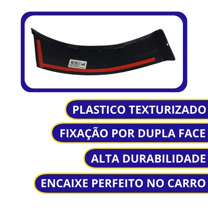 Moldura Parachoque Traseiro Saveiro G5 G6 Trend/Trooper 2010 a 2016 Direito