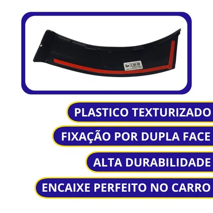 Moldura Parachoque Traseiro Saveiro G5 G6 Trend/Trooper 2010 a 2016 Esquerdo