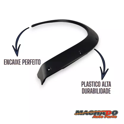 Moldura Paralama Dianteiro Uno Way 06 a 08 Preto Texturizado Direito