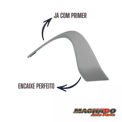 Moldura Paralama Traseiro Corsa Sedan Wagon 96 a 10 Preto Liso Direito