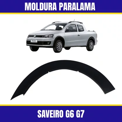 Moldura Paralama Traseiro Saveiro G5 G6 Trend/Trooper 2010 a 2016 Direito