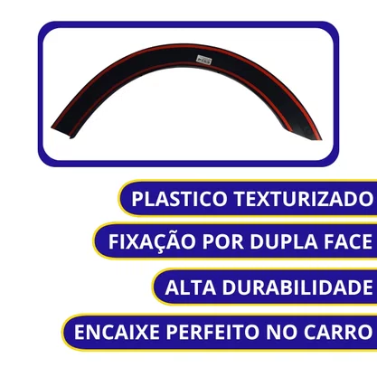 Moldura Paralama Traseiro Saveiro G5 G6 Trend/Trooper 2010 a 2016 Direito