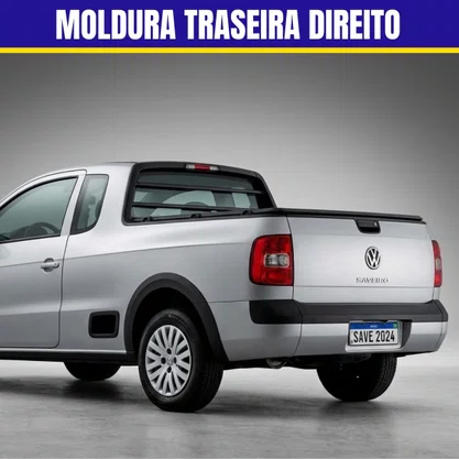 Moldura Paralama Traseiro Saveiro G5 G6 Trend/Trooper 2010 a 2016 Direito