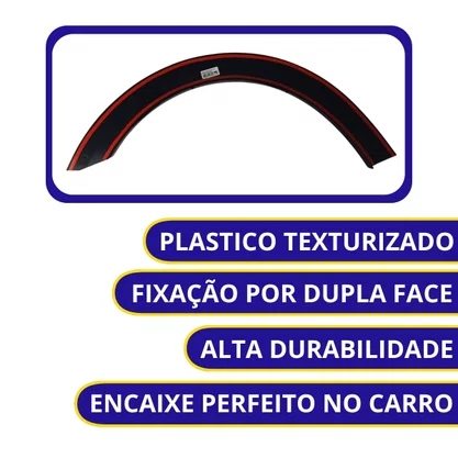 Moldura Paralama Traseiro Saveiro G5 G6 Trend/Trooper 2010 a 2016 Esquerdo