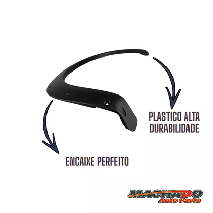 Moldura Paralama Traseiro Uno Way 06 a 08 Preto Texturizado Direito