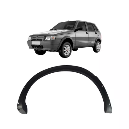 Moldura Paralama Traseiro Uno Way 08 a 11 Cinza Texturizado Direito Moldura Paralama Traseiro Uno Way 08 a 11 Cinza Texturizado Direito