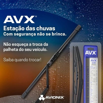 Palheta Traseira Idea Palio Weekend Adventure Ivagile Crossfox Onix 2002 a 2022 AVX