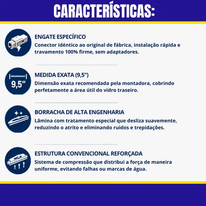 Palheta Traseira Tracker Apos 2021