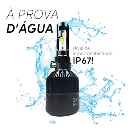 Par Lâmpada Super Led H4 6000K 12V 37W CODE