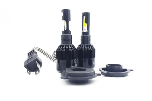 Par Lâmpada Super Led H4 8000K 12V 37W Efeito Xênon CODE