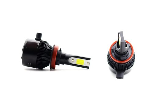 Par Lâmpada Super Led H8 H9 H11 H16-2 6000K 12V 37W Efeito Xênon CODE.